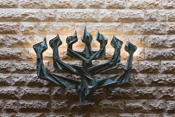 The menorah in the main chapel