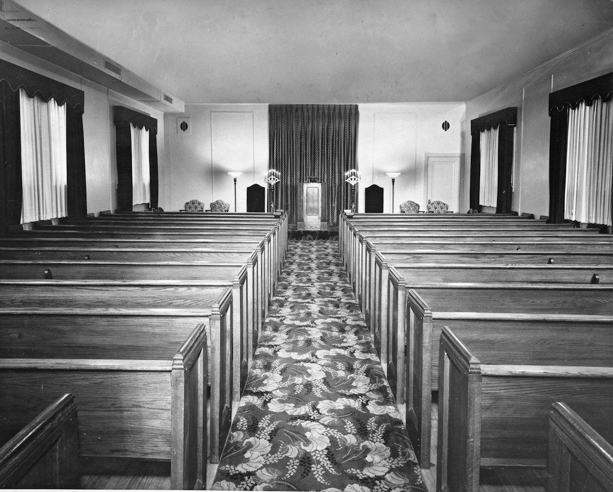 The chapel in the building on North Avenue