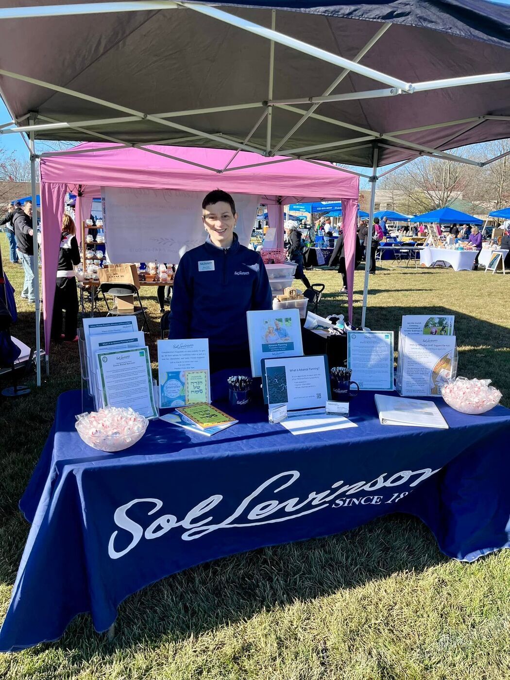 Sol Levinson's booth at the 2024 JCC Community Block Party