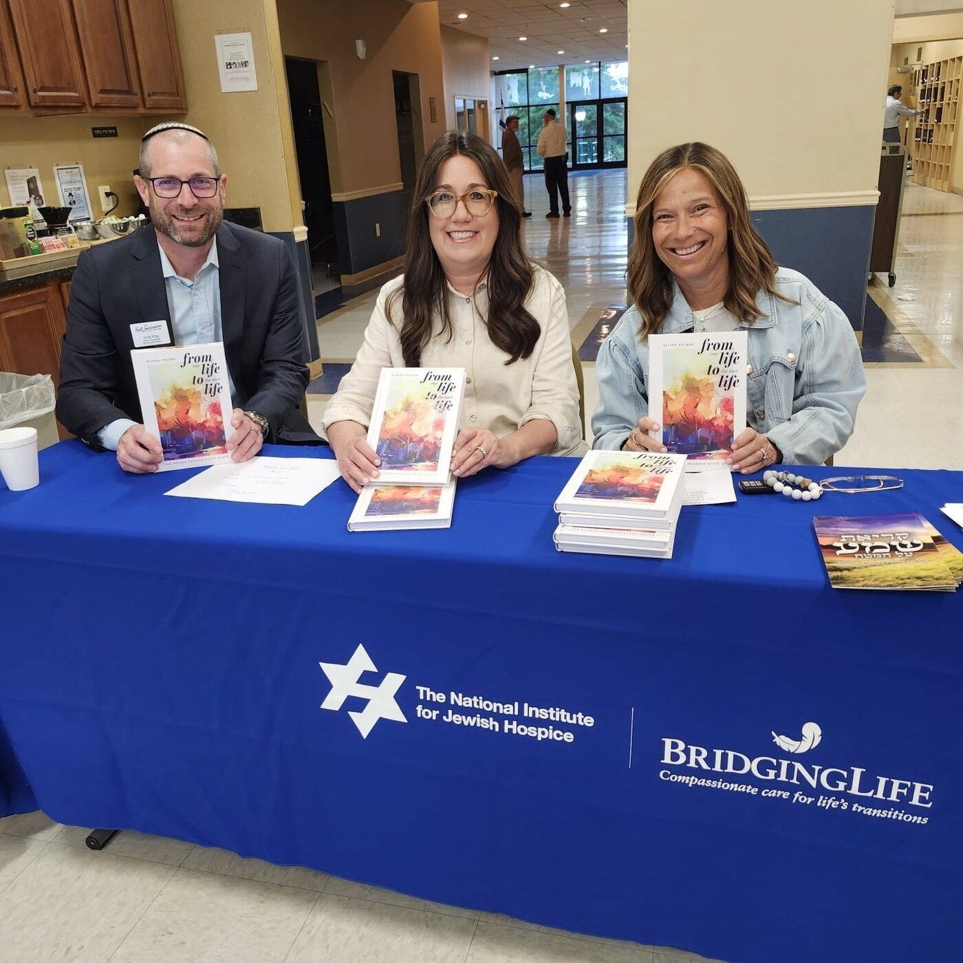 Sol Levinson joined other sponsors at Bnai Jacob Shaarei Zion for their "From Sadness to Strength" reflection event