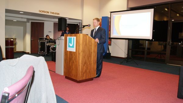 Matt Levinson speaks at Life Happens, an educational program for the community, offering guidance on how to convey what is important to us and how we aim to be remembered.