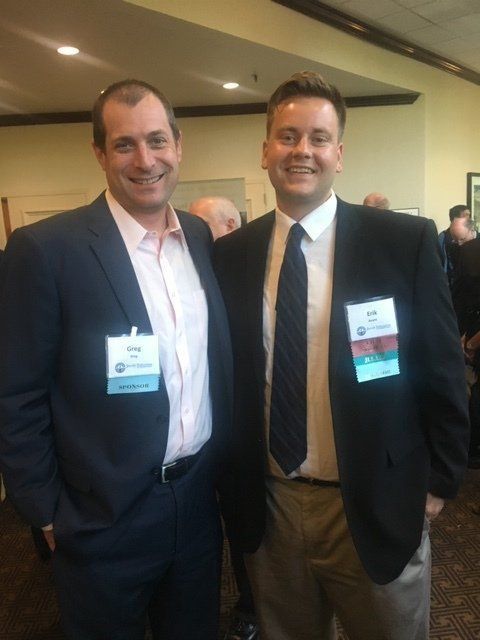Funeral Directors Greg King and Erik Avant support the Jewish Federation of Howard County